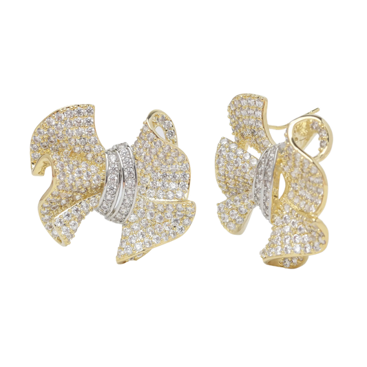 Cz Bow Earrings
