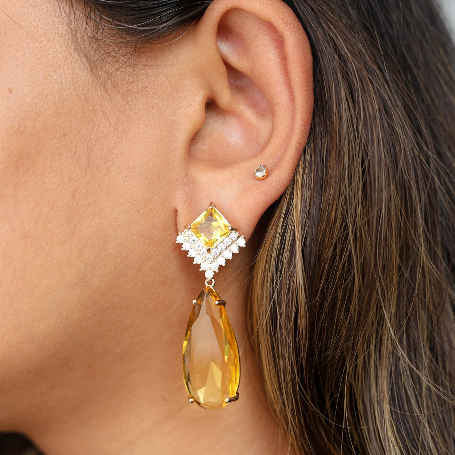 Citrine Dangle Earrings