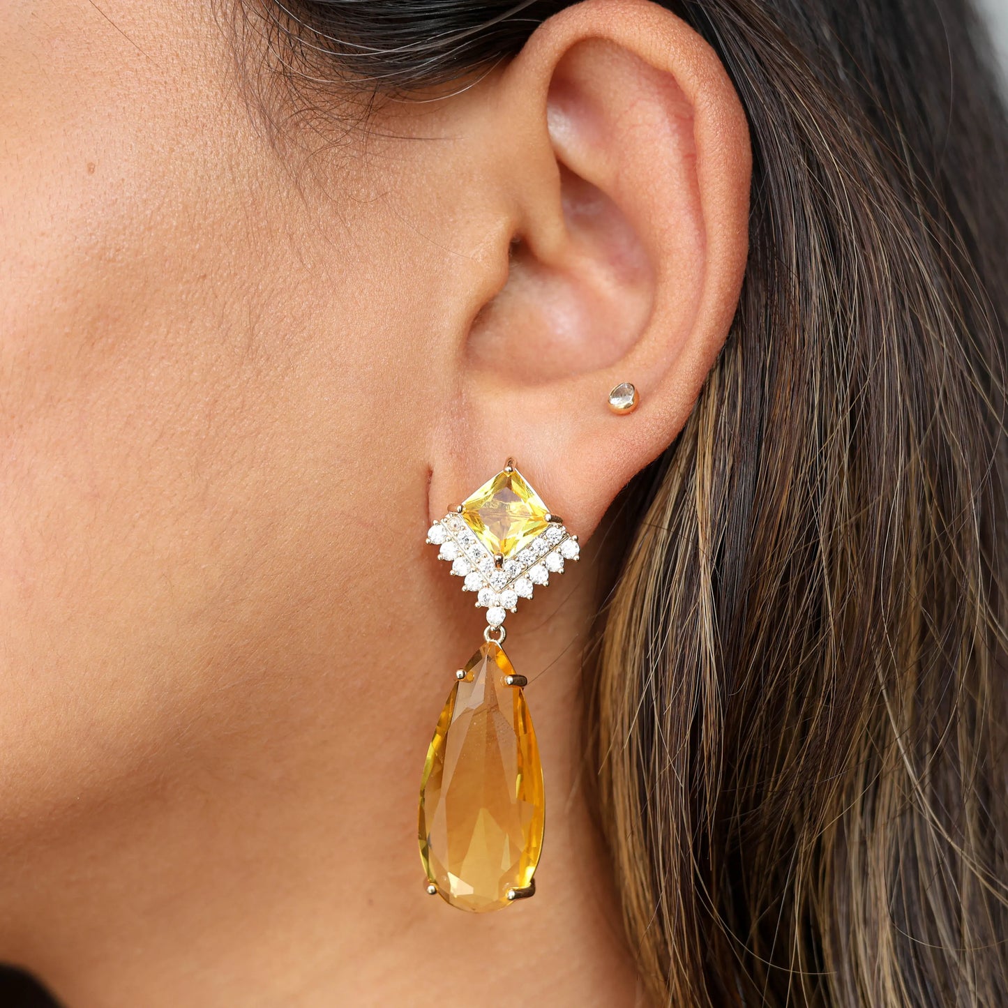Citrine Dangle Earrings