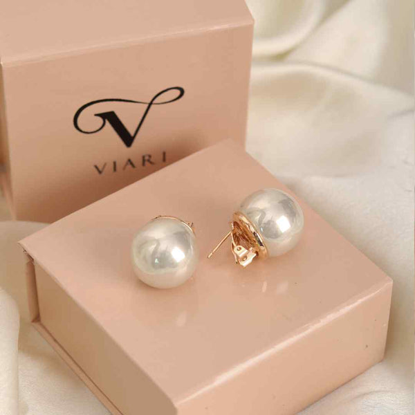 Ivory Pearl Studs - 20 mm