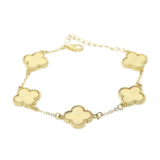 Clover Leaf Bracelet- Gold