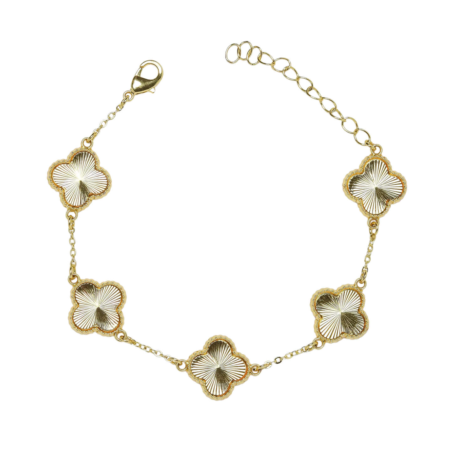 Clover Leaf Bracelet- Gold
